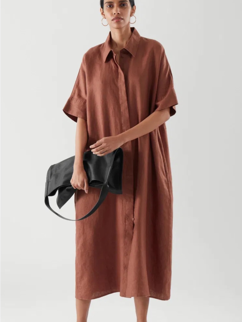 COS Linen Shirt Dress - Picture 1 of 9